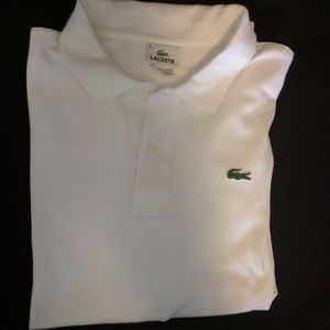 Vintage Lacoste White Polo Shirt